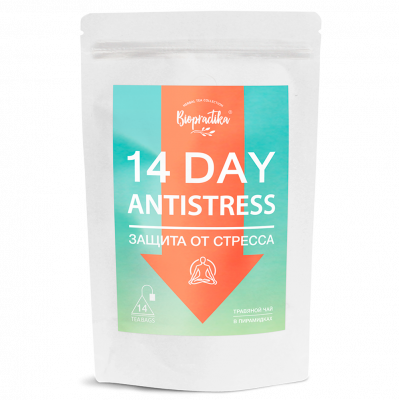 Чай травяной "14 day Antistress", защита от стресса Biopractika
