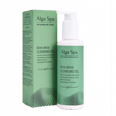 Гель для умывания для жирной и проблемной кожи на основе живой суспензии микроводоросли Alga Spa